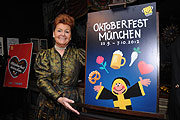 Dr. Gabriele Weishäupl stellte am 153.02.2012 das offizielle Plakatmotiv der Wiesn 2012 von Björn Maier aus München vor (©Foto: Ingrid Grossmann)